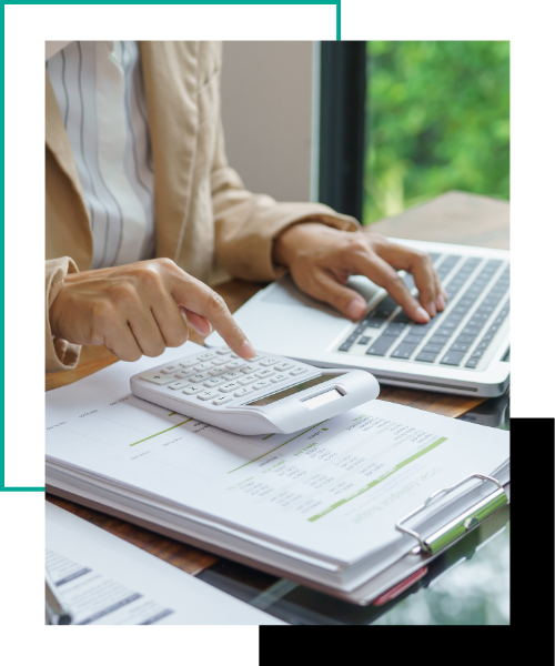 financial advisor working on computer