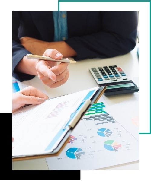 financial advisors going over paperwork