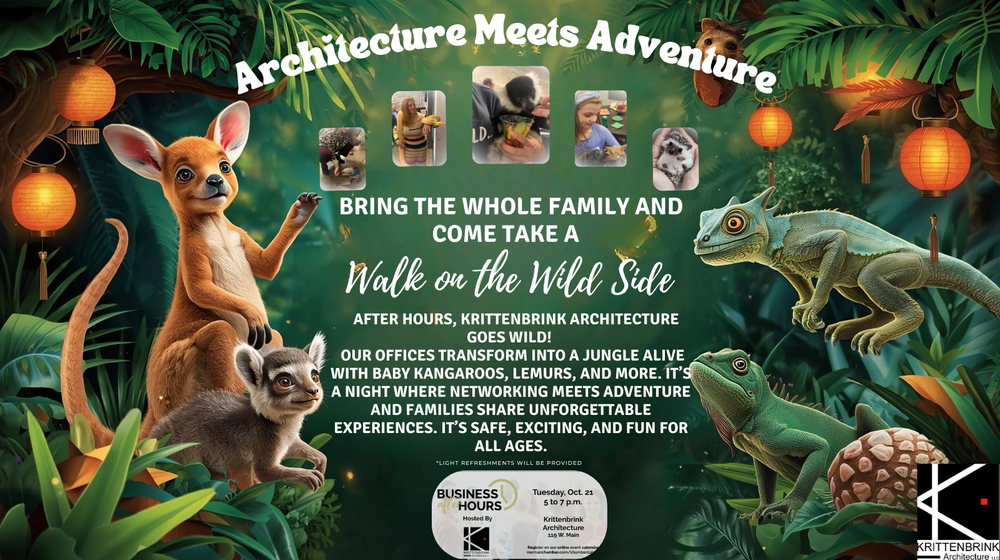 Architecture Meets Adventure Bring the whole family and come take a walk on the wild side as our offices come alive with kangaroos, lemurs, and more! A playful mix of design, discovery, and hands- (4).png