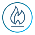 Graphic of flame