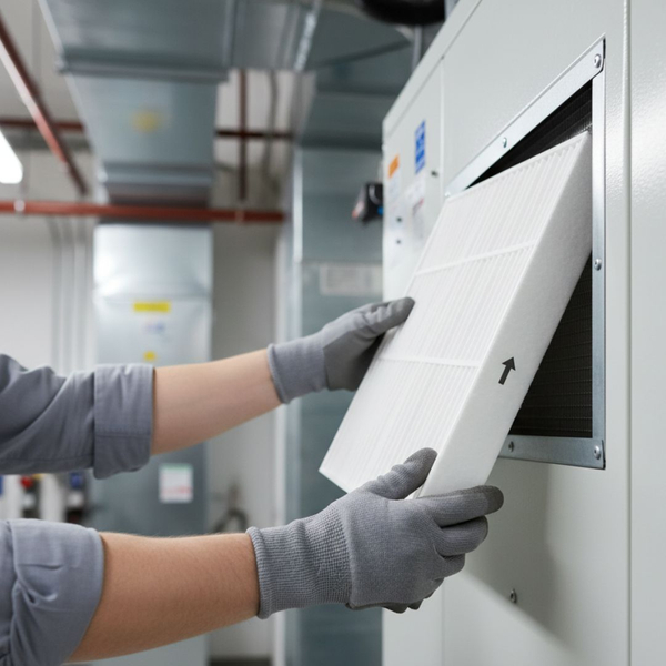 Changing air filters. Changing air filters.