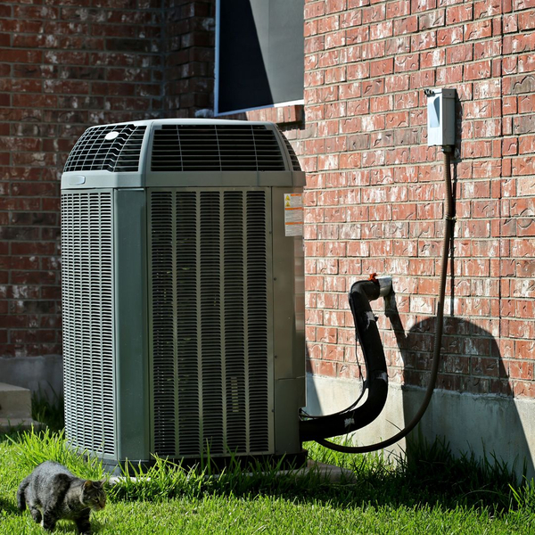 An ac unit outside a home