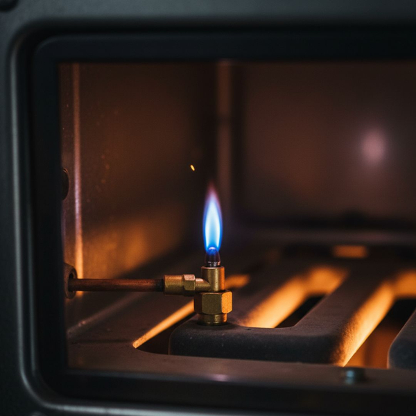 Furnace pilot light. Furnace pilot light.