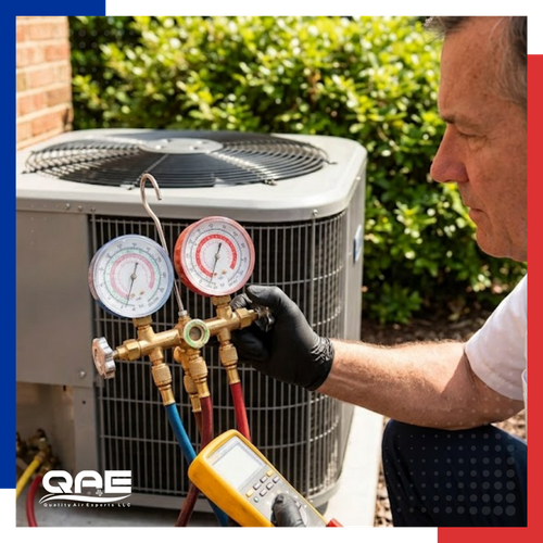 checking AC unit levels 