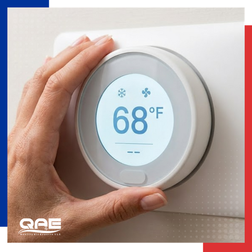 adjusting thermostat 