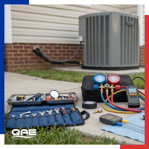 AC repair tools.