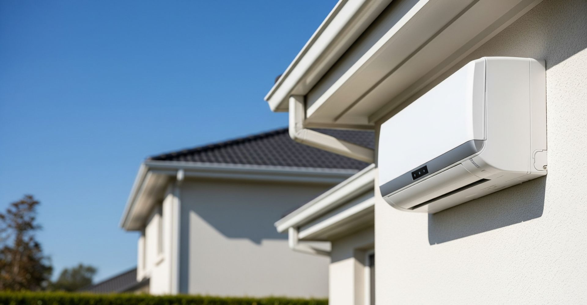 A residential air conditioning unit, representing reliable residential AC in Falls Church, VA