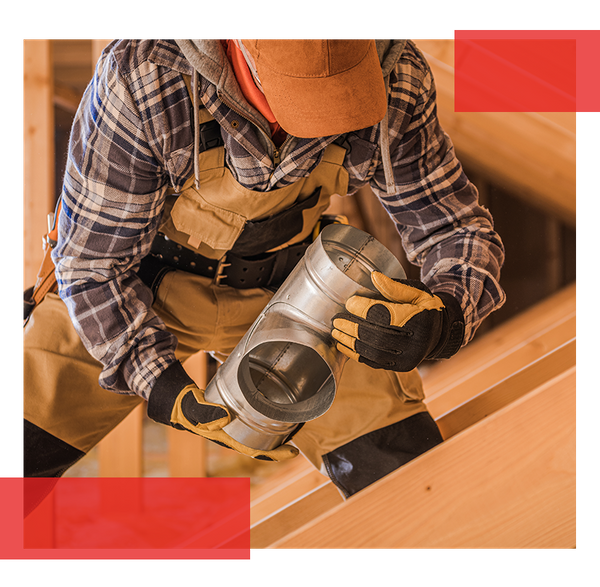Image of an HVAC contractor performing residential repairs. Image of an HVAC contractor performing residential repairs.