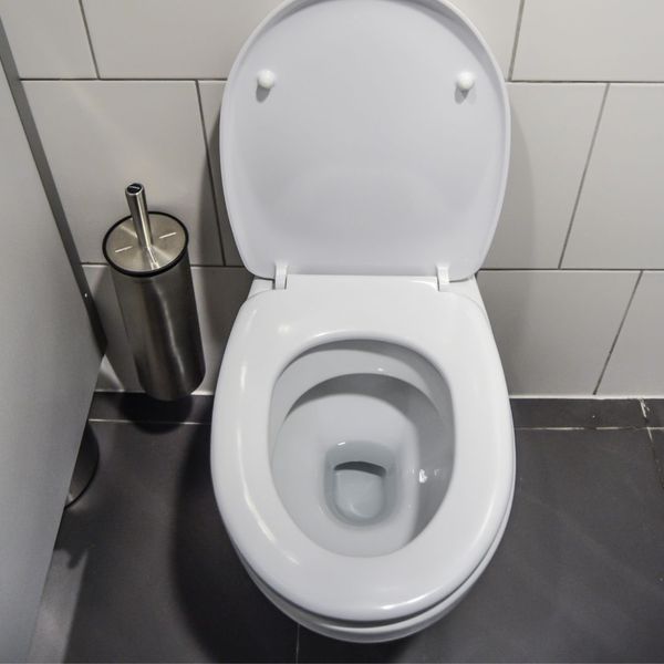 Restroom toilet. Restroom toilet.