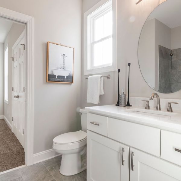 Home bathroom. Home bathroom.