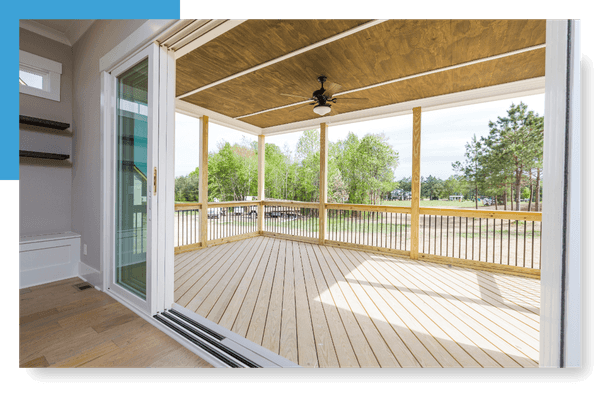 house with new deck