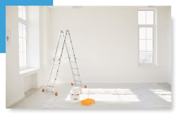 room being prepped to be painted