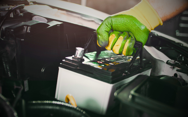 battery being installed