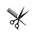 comb and scissors icon