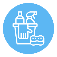 icon of cleaning supplies