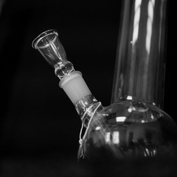 A glass bong