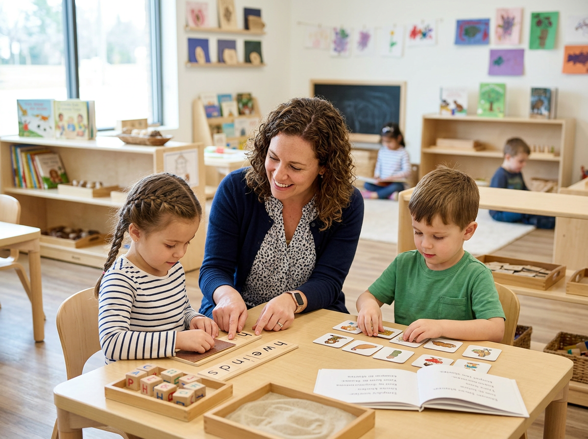 Teacher and Students Learning in a Classroom