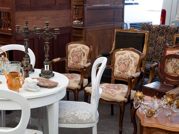 Antique chairs, tables and other heirlooms