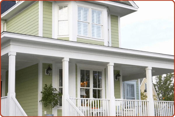 home after fresh exterior paint