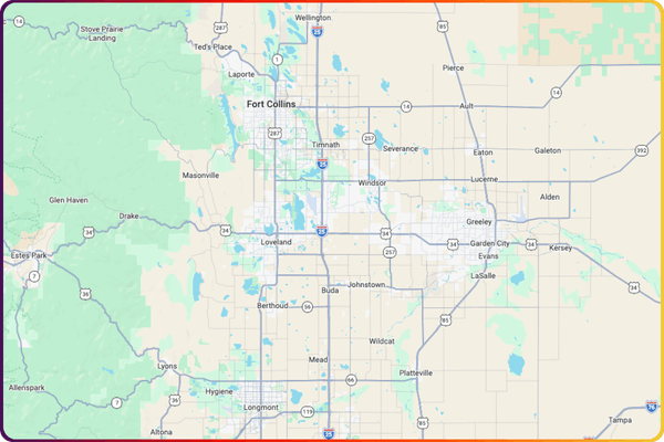 map of northern Colorado