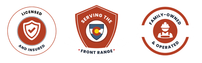 Licensed and Insured, Serving the Front Range, Family Owned and Operated
