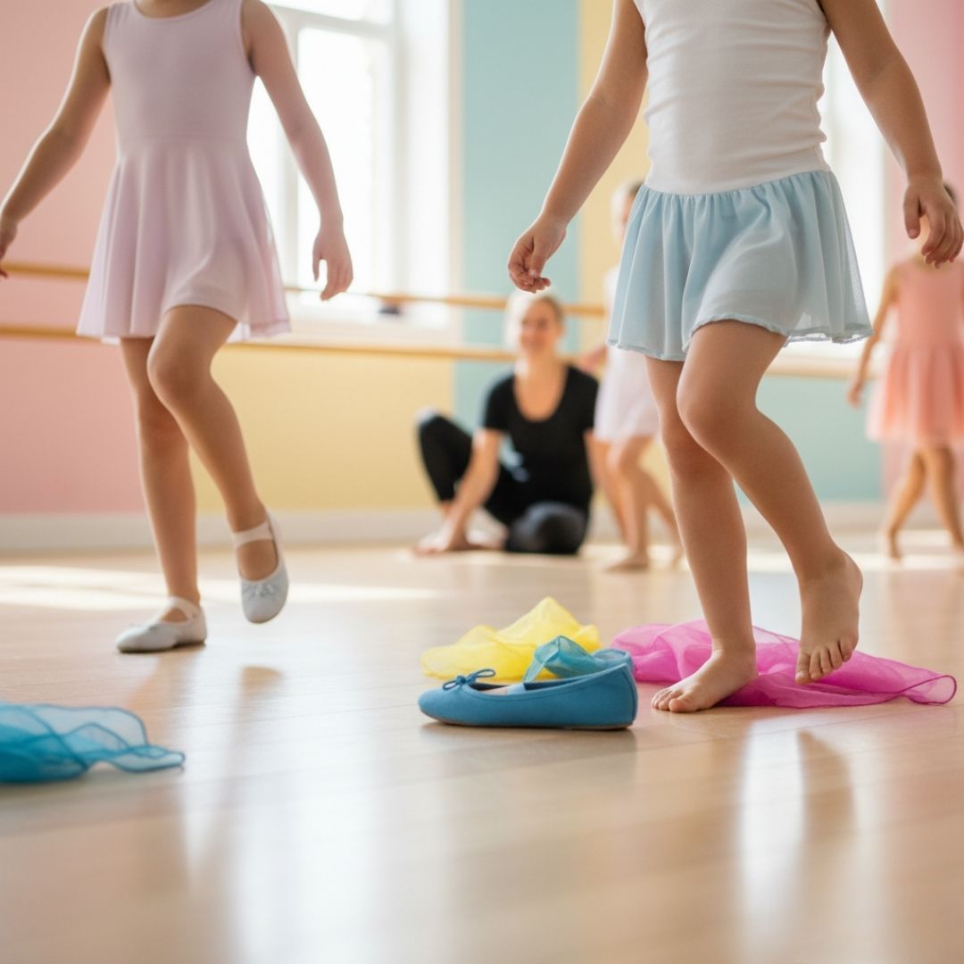recreational dance students learning ballet 