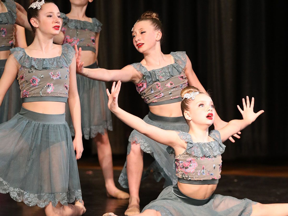 group of dancers performing on stage