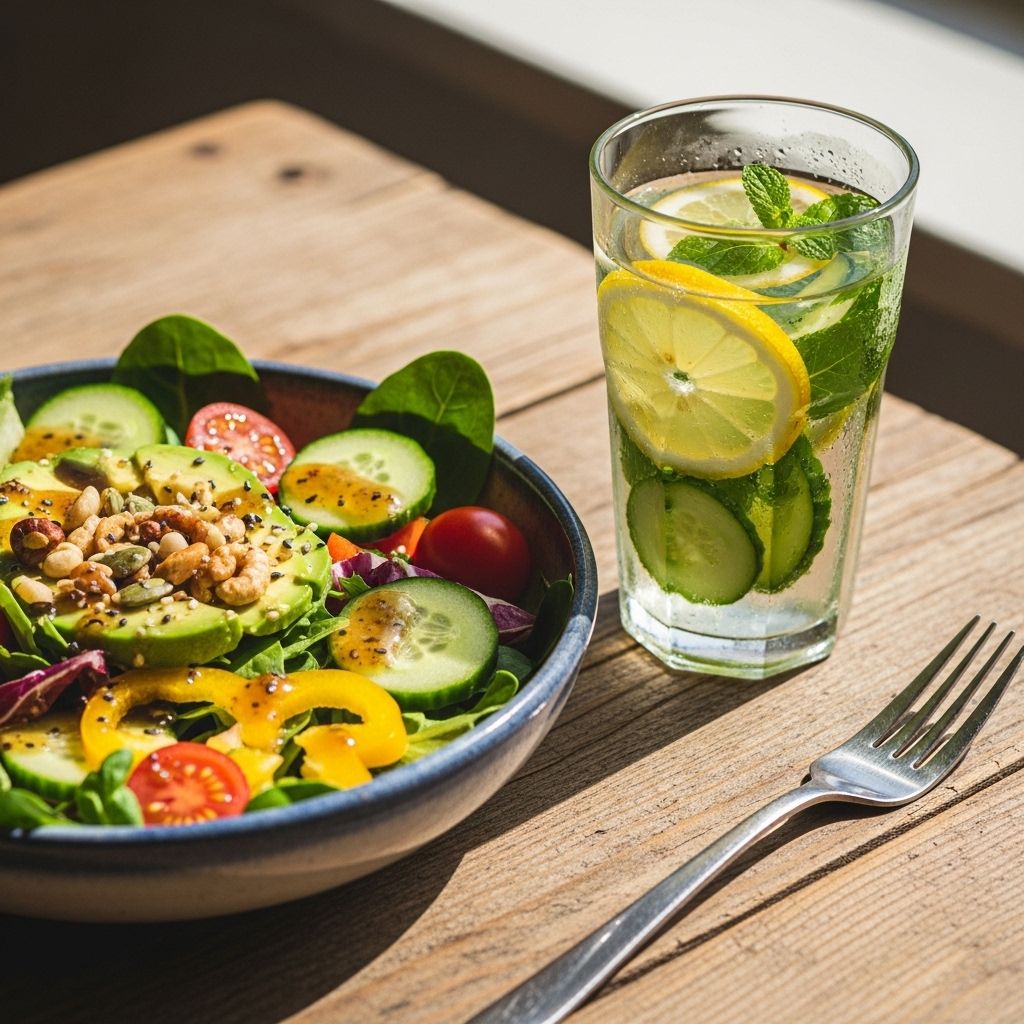 Healthy meal representing the appetite regulation benefits of Semaglutide.