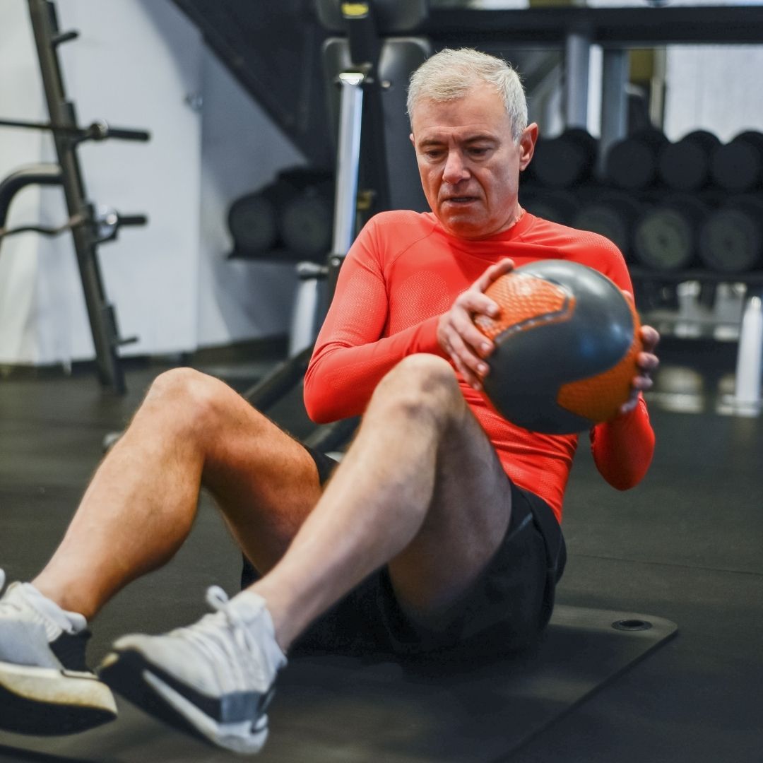 man at the gym