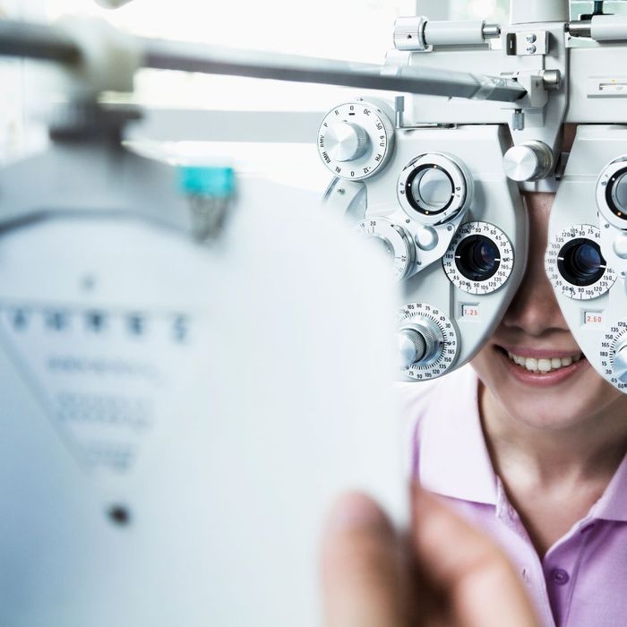 Person getting an eye exam