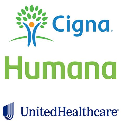 Cigna and Humana and UnitedHealthcare