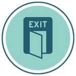 Symbol of a Exit door