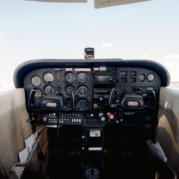 Plane cockpit Plane cockpit