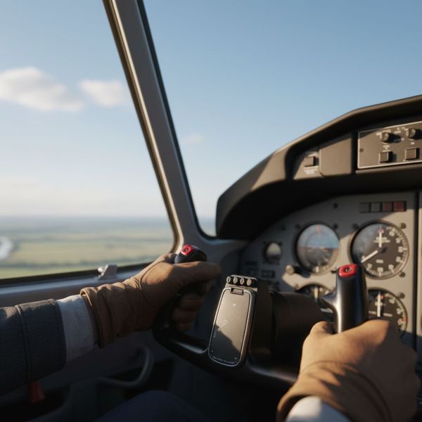 A plane flying in the air.