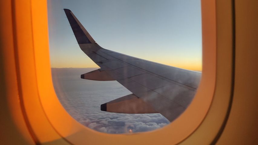 Plane view window.