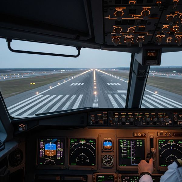 airplane on runway