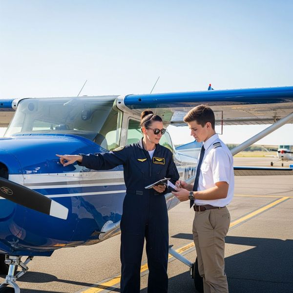 pilot student and teacher pilot student and teacher