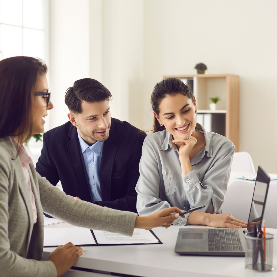younger couple reviewing estate plan