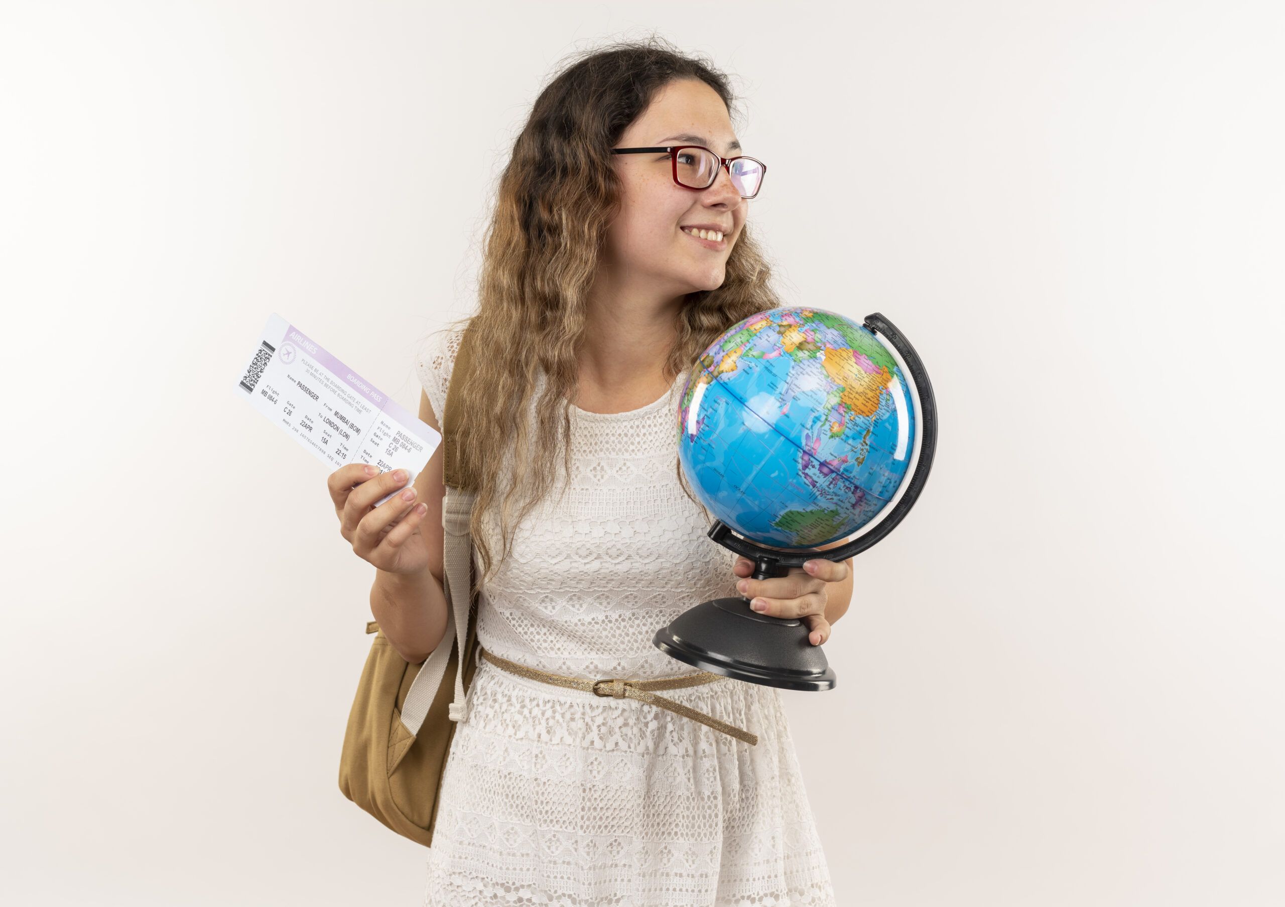Woman holding a globe looking for a life coach certification course near me