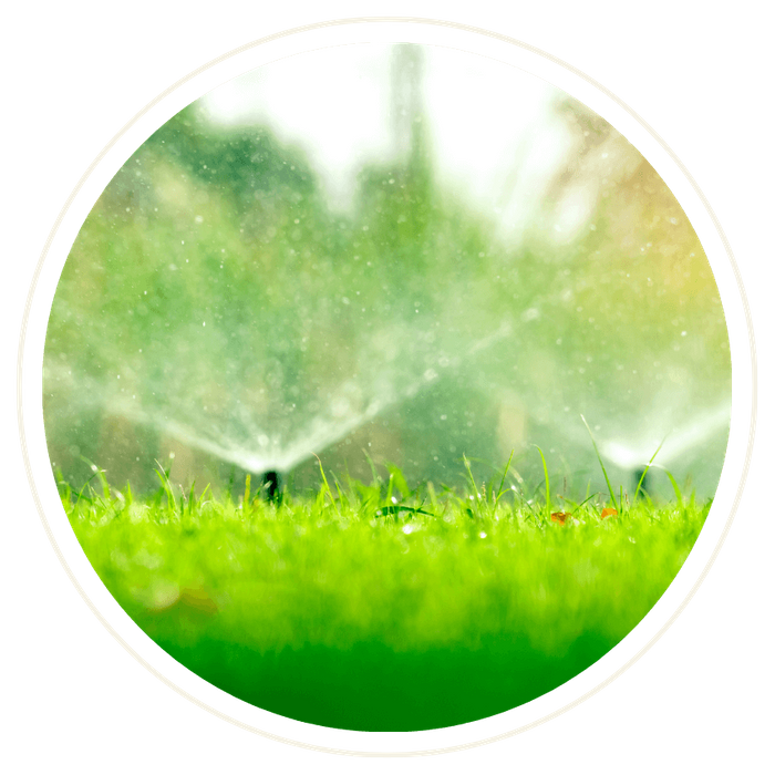 sprinkler running in yard sprinkler running in yard