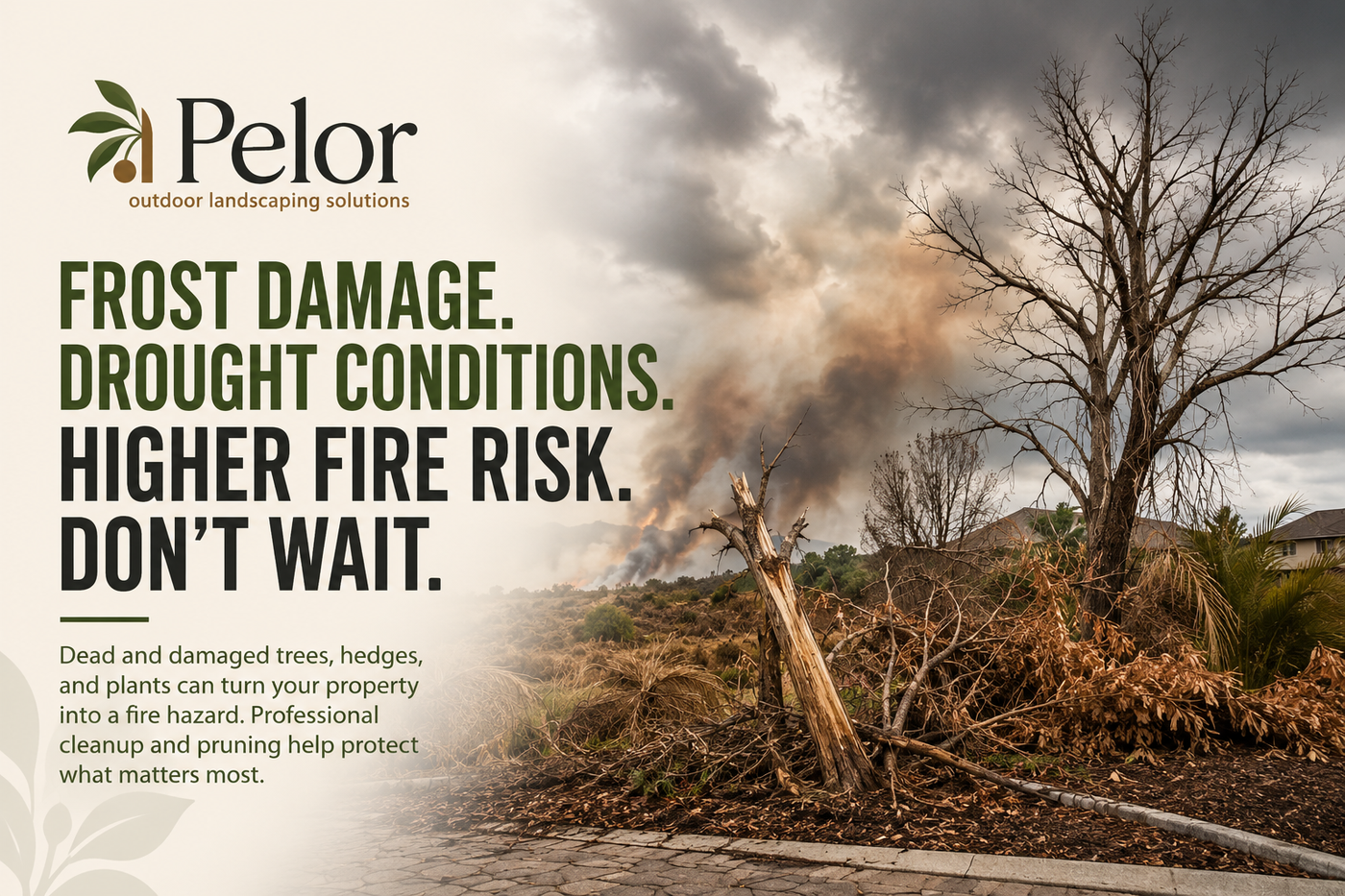 Central Florida Brushfire Risk After Heavy Rain: Why Frost-Damaged Landscaping Should Be Cleared Now