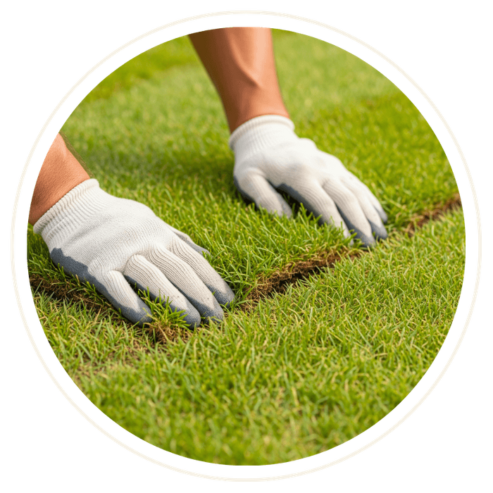 laying new sod to repair a lawn laying new sod to repair a lawn