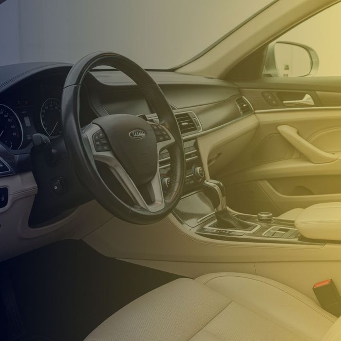 Clean car interior