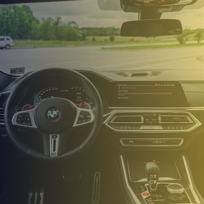 interior of a luxury car