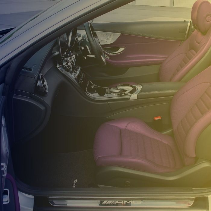 car after interior detail