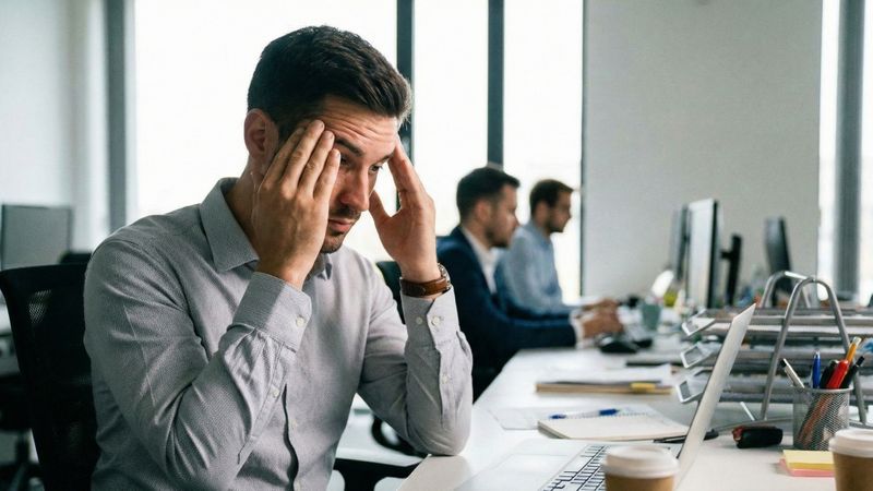 a stressed professional a stressed professional