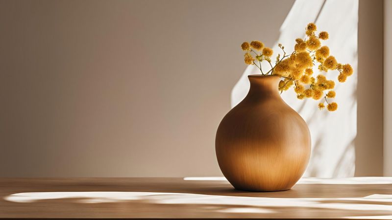 yellow flowers in a vase