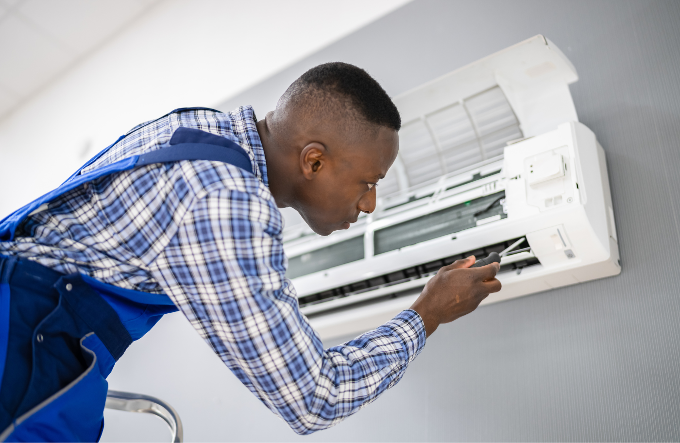 installing wall-mounted AC unit