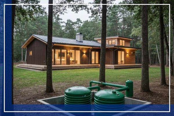 Completed sewer installation