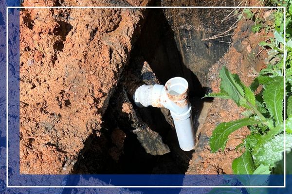 PVC pipe for sewer install